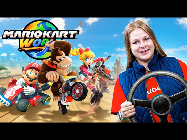 Assistant and Baby Daisy Race Luigi in Mario Kart World for the ...