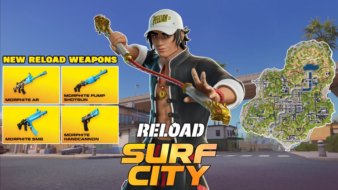 Fortnite: Перезагрузка. Серф-Сити уже здесь! (НОВОЕ оружие Морфит!)