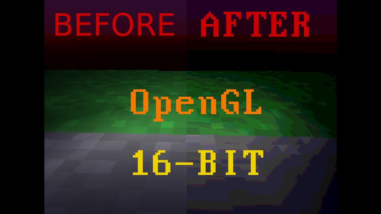 How to make 16-bit rendering in OpenGL in a minute - YouTube