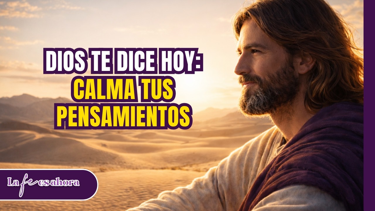 Dios te habla hoy: Hijo, calma tus pensamientos con mi ayuda | Dios es fiel