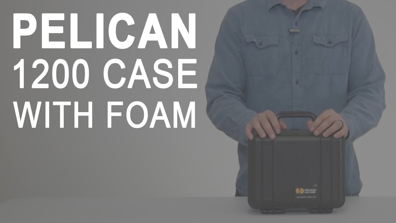 Pelican 1200 Case with Foam (Black) 1200-000-110 B&H Photo Video