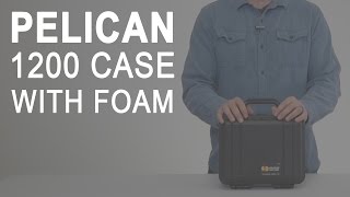 Pelican 1200 Case with Foam, Black