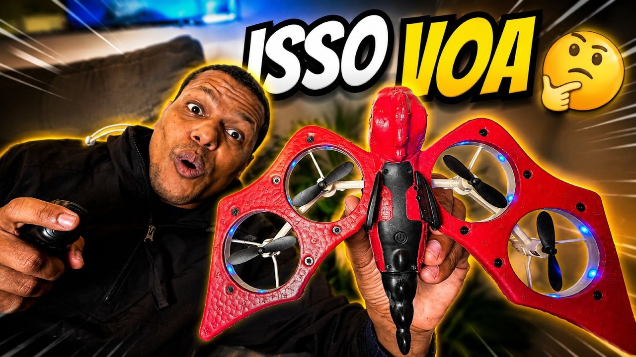 Comprei um Drone em Forma de Dinossauro… Será que Ele Voa Mesmo? 🦖🚁