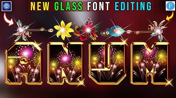 How To Make Glass Font Editing Name On Pixellab Ps Cc Ps Touch Step by Step 2022 | Zarraq Creation