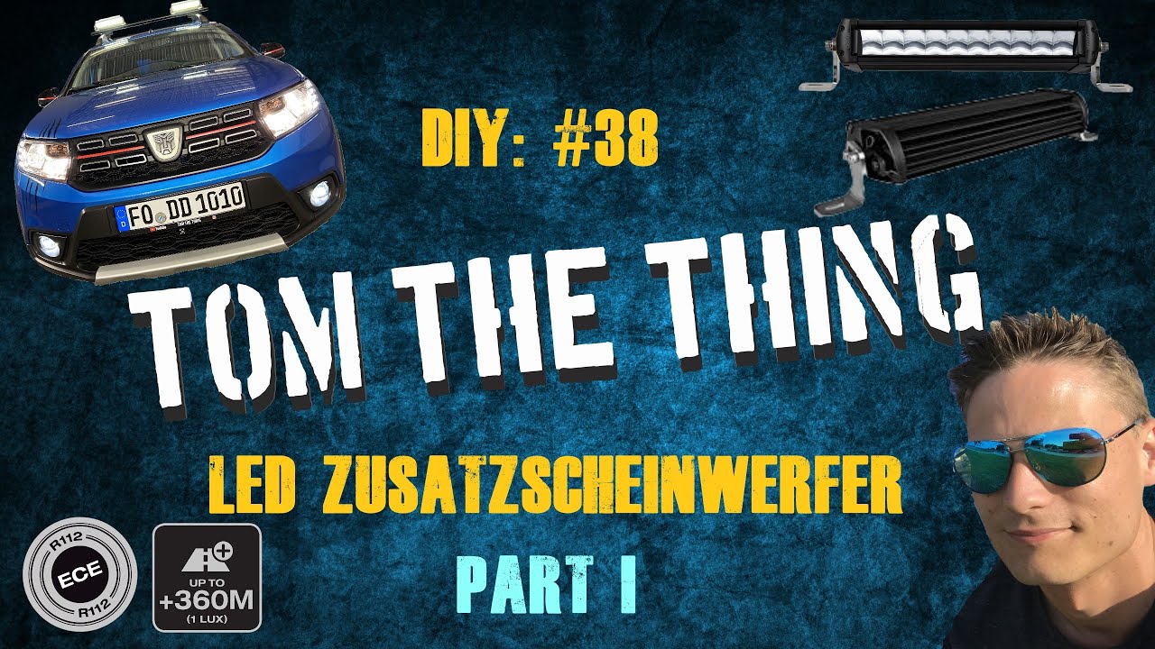 38 LED Zusatzscheinwerfer 💡 als Fernlicht STVO konform ?!👮 👌 Part 1  [OSRAM] 