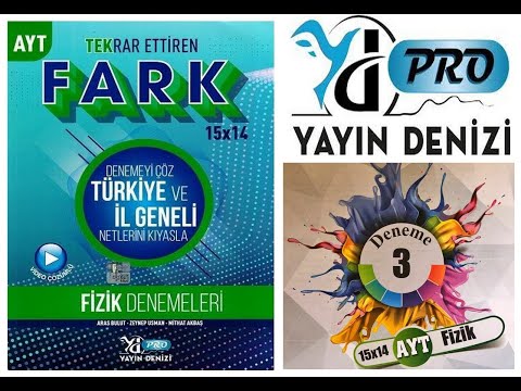 PRO YAYIN DENİZİ AYT FİZİK DENEMELERİ-3 (42.30'da Elektromanyetik dalgaların ortak özellikleri konu)