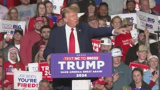 Donald Trump speaks at Greensboro rally