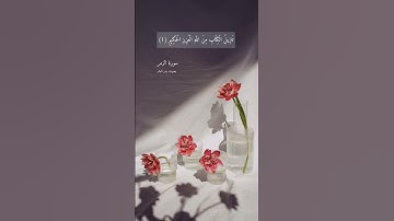 آية ١ " تنزيل الكتاب من الله العزيز الحكيم" من سورة الزمر