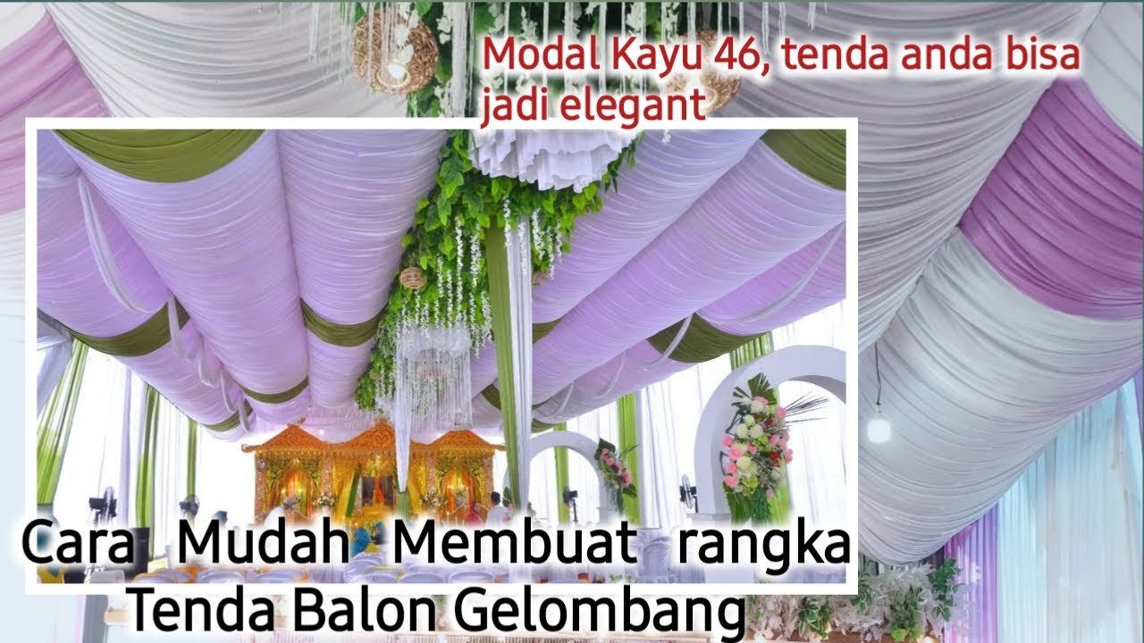 Tutoriar cara membuat Dekorasi Tenda Balon Gelombang Part 2 by @rafa56group