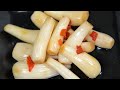 ピリ辛らっきょう漬け　How to make spicy allium chinense pickles