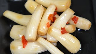 ピリ辛らっきょう漬け　How to make spicy allium chinense pickles