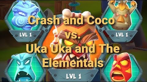 Crash and Coco vs. Uka Uka and the Elementals | Crash Bandicoot: On the Run!