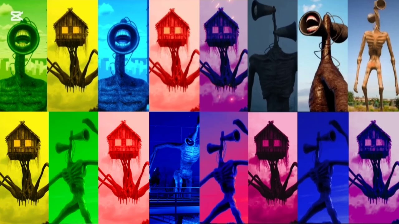 SIREN HEAD: Mega battle and     #sirenhead  #megabattle  #horrorvideo  #foundfootage