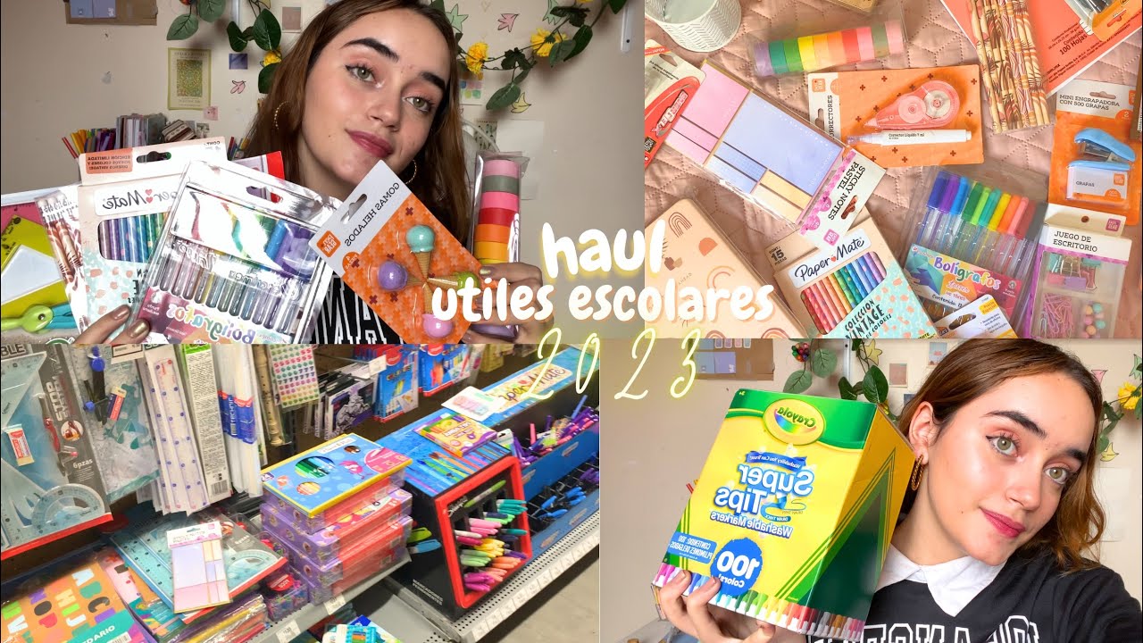 HAUL ÚTILES ESCOLARES ✨ útiles y papelería 2023