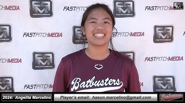2024 Angelita “Annie” Marcelino 4.0 GPA - Catcher & 3rd Base Softball Skills Video - Batbusters