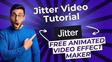 Jitter Video Tutorial || FREE Animated Video Effect Maker || 100% FREE