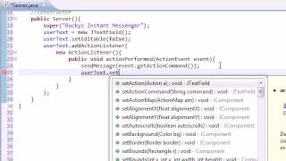 Intermediate Java Tutorial   126   GUI for Bucky Instant Messenger
