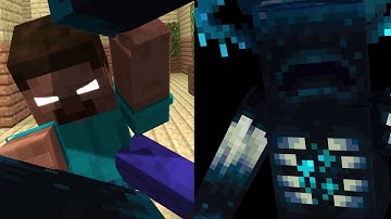 Herobrine vs Warden (Parody of Sukuna vs Mahoraga) | Minecraft Animation
