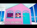 I Lived In A Life Sized Dollhouse For 24 Hours Challenge!