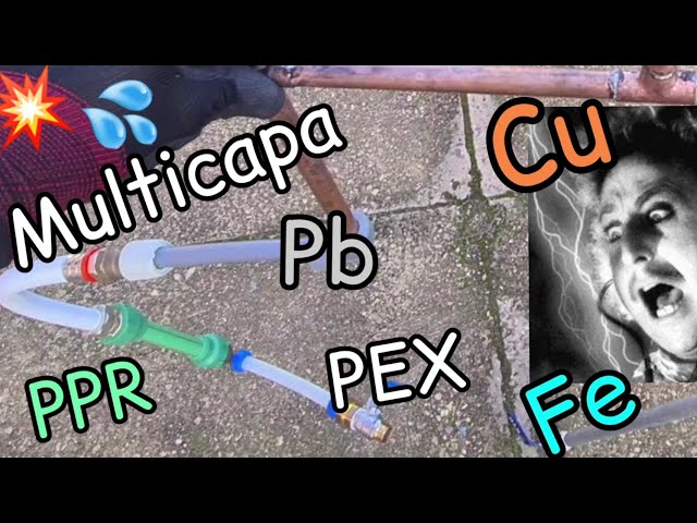 🧑🏻‍🔧💦#fontanería_básica Prueba de presión a 6 tubos unidos: PPR, PB,  PEX, Cu, Fe y Multicapa 🧟 