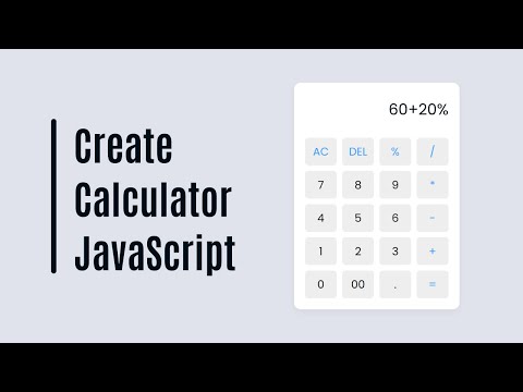 Create a Responsive Calculator in HTML CSS & JavaScript