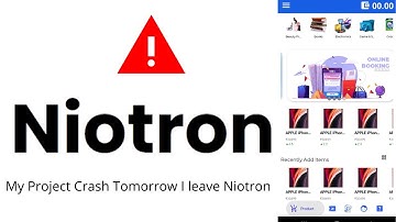 Niotron Project Going to Corrupter Please Help me any one