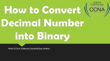 Decimal Number to Binary Number Conversion In Hindi   CCNA Video