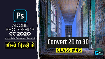Class45 - Convert a 2D Image into 3D in Adobe Photoshop CC 2020