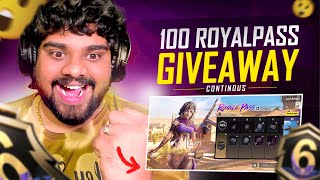 100 RP Giveaway But 30 Given Already |  Battlegrounds Mobile India  | BGMI Live Telugu