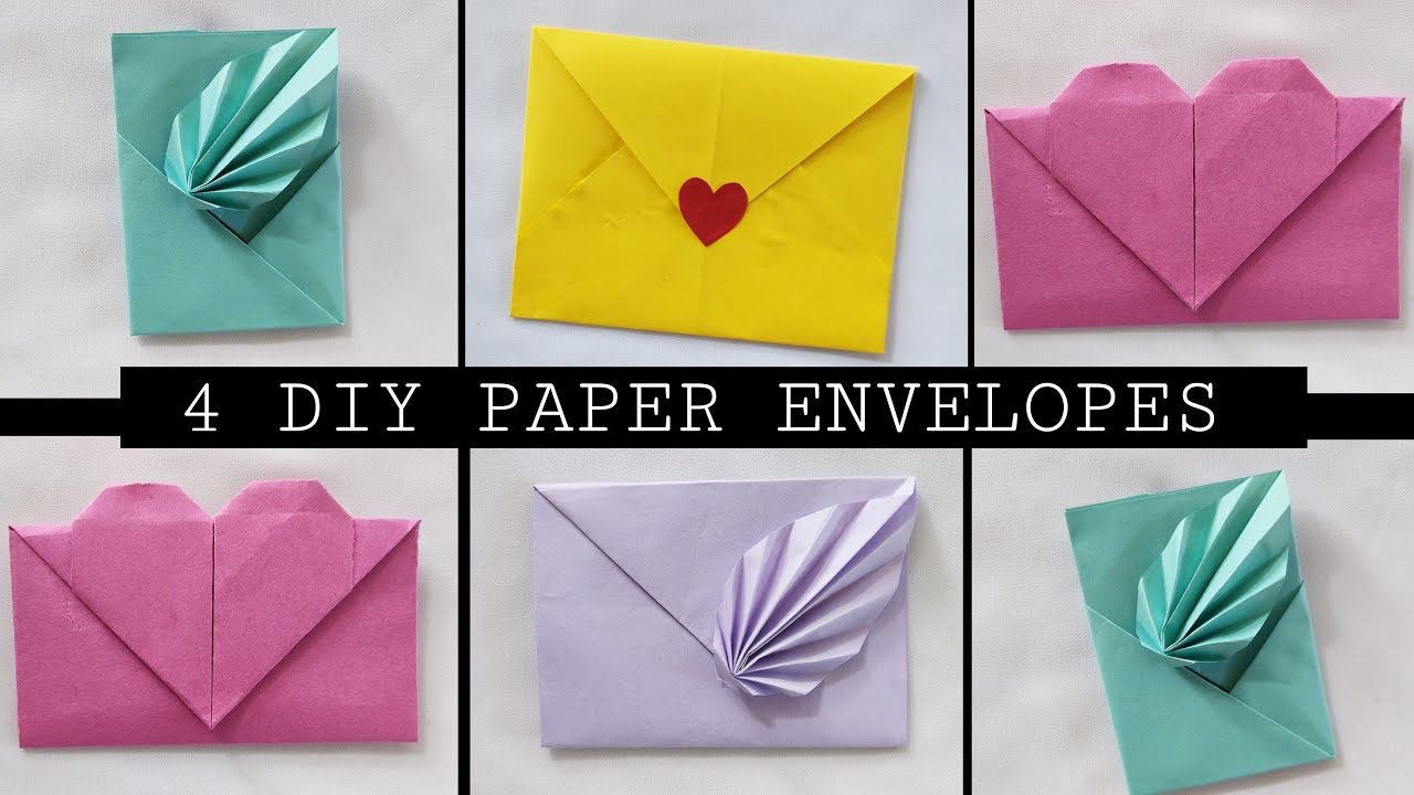How to make paper Envelope / DIY Paper envelope craft - YouTube