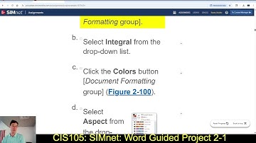 CIS105: 9/11/25: SIMnet: Word Guided Project 2-1