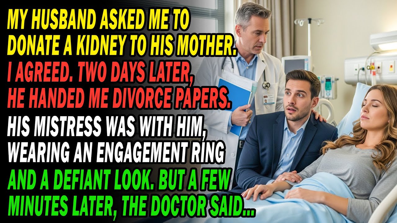 🫁I Donated My Kidney To My MIL. 2 Days After Surgery, My Husband Divorced Me😡 But The Doctor Said..😨