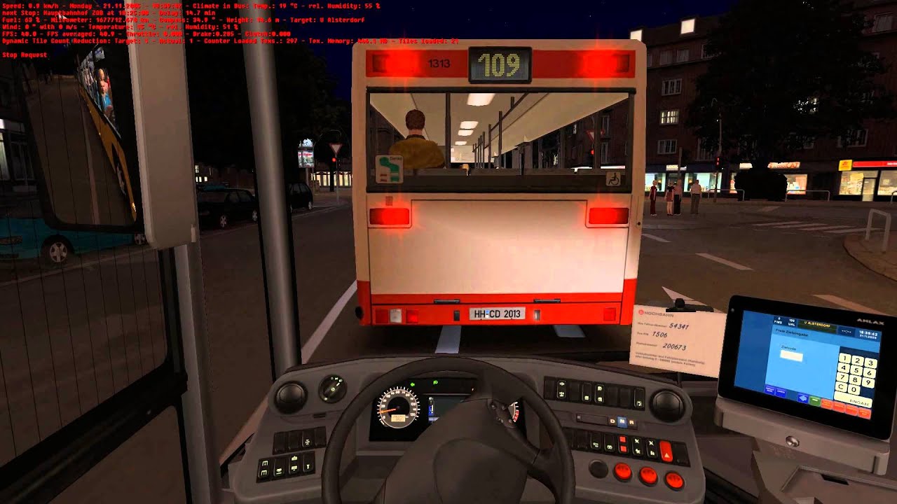 OMSI Joyride #72 - Hamburg 'Day & Night' - Route 109 Rathausmarkt - U-Alsterdorf - OMSI 2