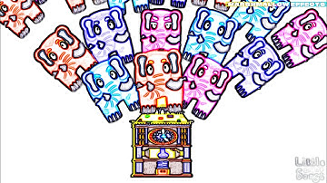 HICKORY DICKORY DOCK  ||  NEON OUTLINE x COLOR INVERSION EFFECTS 100 ELEPHANT