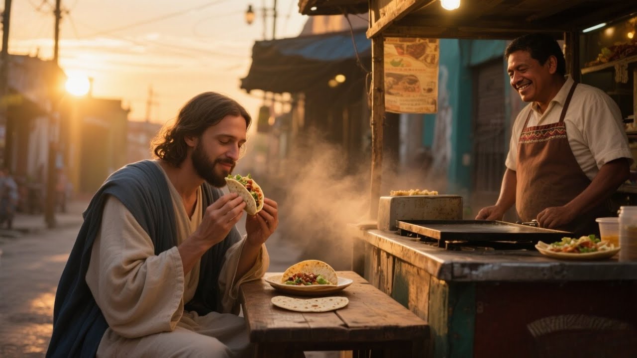 TAQUERO HUMILDE REGALA SUS ULTIMOS TACOS A JESÚS... Y ESTE HACE UN MILAGRO