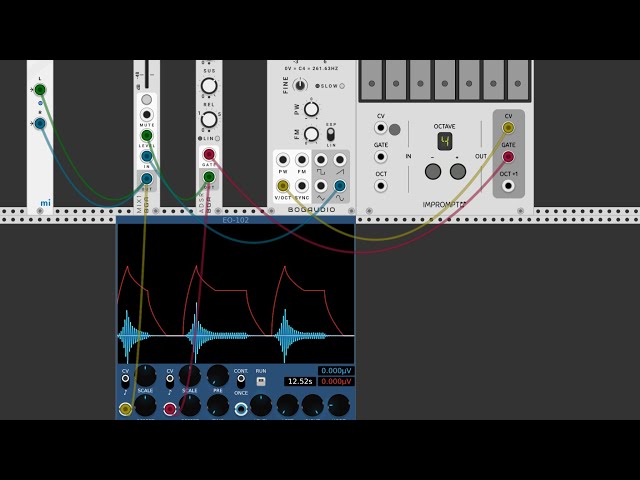 miRack - Tutorial: Can you demonstrate how to show envelopes on an oscilloscope?