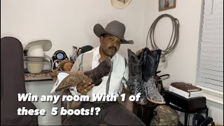 Top 5 Cowboy  Boots To have in your collection!