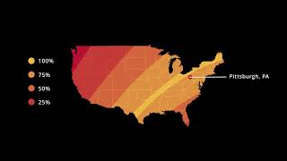 2024 Solar Eclipse Path of Visibility Map