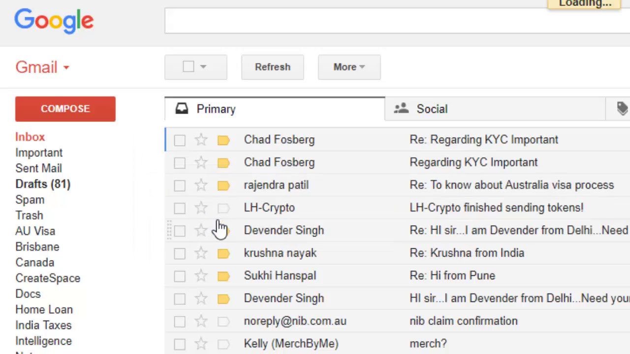 Show Starred Emails Important Unread Messages At The Top In Gmail