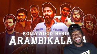 Kollywood Heroes REACTION - Arambikalama - Full Animated Video | The Best Video On Youtube