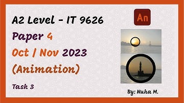A Level IT November 2023 Paper 4 Animation - Adobe Animate - Task 3