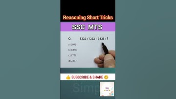 SSC MTS Reasoning | Number Analogy Reasoning Tricks | Reasoning Short Trick | Simple Easy55M #sscmts