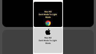 Mac light mode to dark mode chrome #lightmode #darkmode #yotubeshorts