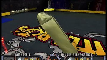 BattleBots 2002 Video Game Rammstein vs Mouser Mecha Cabot