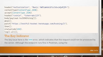 Resolving the 500 Internal Server Error for PATCH Requests in REST-Assured