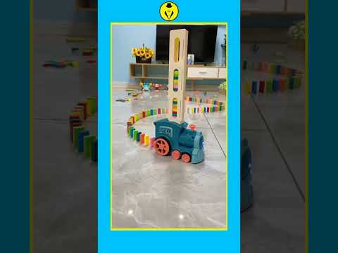 Automatic Laying Domino Train 🌟 #shorts #kids #toy