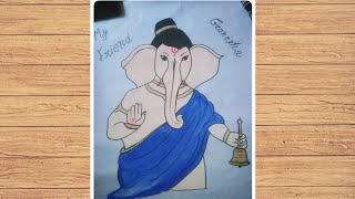 lord Ganesha drawing easy for beginners ???️?️ || step by step drawing @GoldminesTelefilms