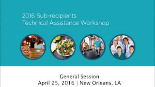 2016 TA and Training Workshop - General Session Audio part 6