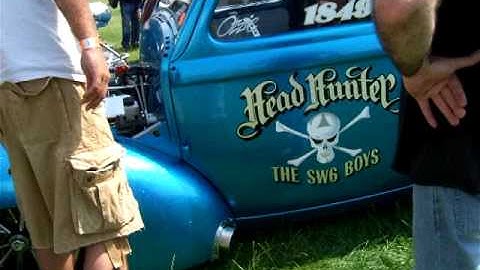 big blown motor running up