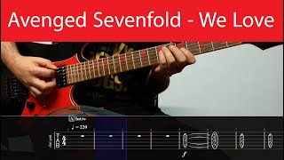 Avenged Sevenfold - We Love You Intro Guitar With Tabs(Drop D)